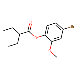 2-Ethylbutyric acid, 4-bromo-2-methoxyphenyl ester