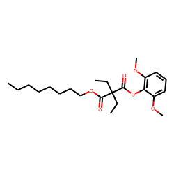 Diethylmalonic acid, 2,6-dimethoxyphenyl octyl ester