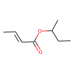 2-Butenoic acid, 1-methylpropyl ester, (E)-
