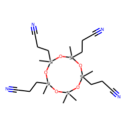 2,2,4,6,8,10-hexamethyl-4,6,8,10-tetra(2-cyanoethyl)-[1,3,5,7,9,2,4,6,8,10]cyclopentasiloxane