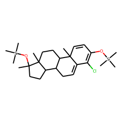 17-epi-4-Chlorodehydromethyltestosterone, per-TMS