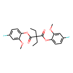 Diethylmalonic acid, di(4-fluoro-2-methoxyphenyl) ester