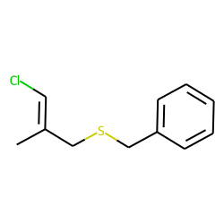 E-(3-Chloro-2-methyl-allylsulfanyl)methyl-benzene