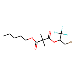 Dimethylmalonic acid, 1-bromo-3,3,3-trifluoroprop-2-yl pentyl ester