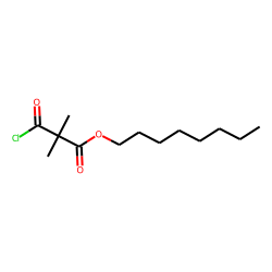Dimethylmalonic acid, monochloride, octyl ester