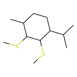 Cyclohexane, trans-1-methyl-4-(1-methylethyl), 2,3-bis-(methylthio)