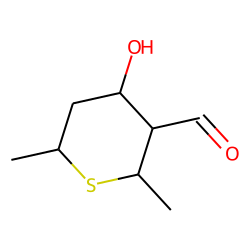 4-Hydroxy-2,6-dimethyl-tetrahydro-thiopyran-3-carbaldehyde