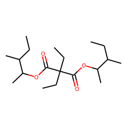 Diethylmalonic acid, di(3-methylpent-2-yl) ester