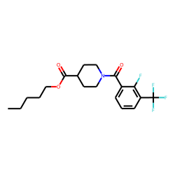 Isonipecotic acid, N-(2-fluoro-3-trifluoromethylbenzoyl)-, pentyl ester