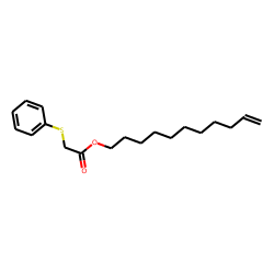 (Phenylthio)acetic acid, undec-10-enyl ester