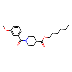 Isonipecotic acid, N-(3-methoxybenzoyl)-, hexyl ester