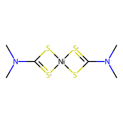 Bis(dimethyldithiocarbamato) nickel complex