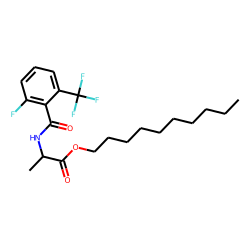 D-Alanine, N-(2-fluoro-6-trifluoromethylbenzoyl)-, decyl ester