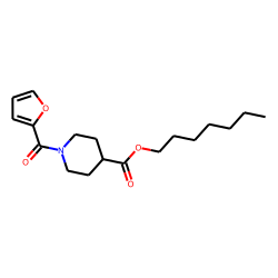 Isonipecotic acid, N-(2-furoyl)-, heptyl ester