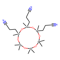 2,2,4,4,6,8,8,10,12-nonamethyl-8,10,12-tri(2-cyanoethyl)-[1,3,5,7,9,11,2,4,6,8,10,12]cyclohexasiloxane