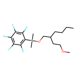 2-(2-Methoxyethyl)hexanol, dimethylpentafluorophenylsilyl ether
