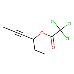 Trichloroacetic acid, hex-4-yn-3-yl ester