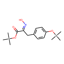 oximated 4-hydroxyphenylpyruvic acid, diTMS