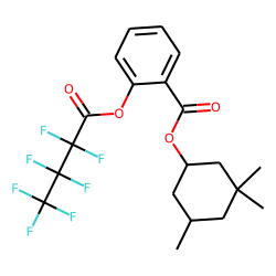 3,3,5-Trimethylcyclohexyl 2-(heptafluorobutyryloxy)benzoate