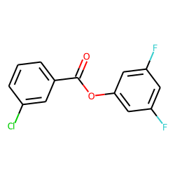3-Chlorobenzoic acid, 3,5-difluophenyl ester