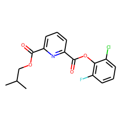 2,6-Pyridinedicarboxylic acid, 2-chloro-6-fluorophenyl isobutyl ester