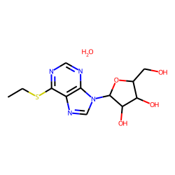 9H-purine, 6-(ethylthio)-9-beta-d-ribofuranosyl-, hydrate