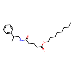 Glutaric acid, monoamide, N-(2-phenylpropyl)-, octyl ester