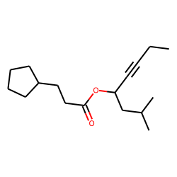 3-Cyclopentylpropionic acid, 2-methyloct-5-yn-4-yl ester
