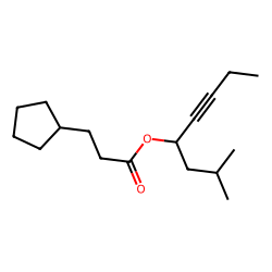 3-cyclopentylpropionic acid, 2-methyloct-5-yn-4-yl ester