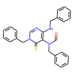 Formamide, n-benzyl-n-[3-benzyl-6-benzylamino-4-thioxo-5-pyrimidinyl]-