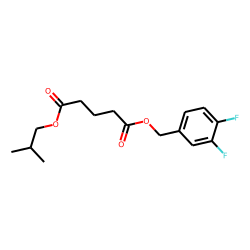Glutaric acid, 3,4-difluorobenzyl isobutyl ester