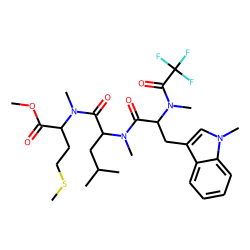 Tryptophan-leucine-methionine,N(«alpha»,«epsilon»)-trifluoroacetyl-N-O-permethyl derivative