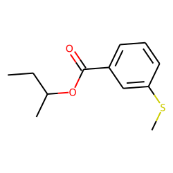 Benzoic acid, 3-(methylthio)-, 1-methylpropyl ester