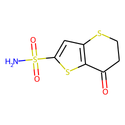 7-oxo-5,6-dihydrothieno[4,5-b]thiopyran-2-sulfonamide