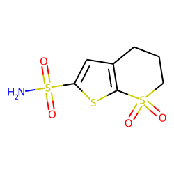 7,7-dioxo-5,6-dihydro-4H-thieno[5,4-b]thiopyran-2-sulfonamide