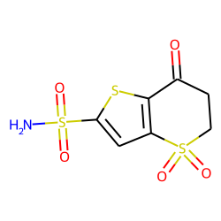 4,4,7-trioxo-5,6-dihydrothieno[4,5-b]thiopyran-2-sulfonamide