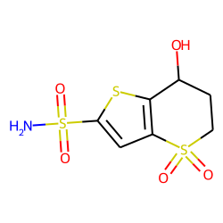 7-hydroxy-4,4-dioxo-6,7-dihydro-5H-thieno[4,5-b]thiopyran-2-sulfonamide