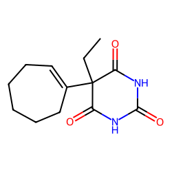 2,4,6(1H,3H,5H)-Pyrimidinetrione, 5-(1-cyclohepten-1-yl)-5-ethyl-