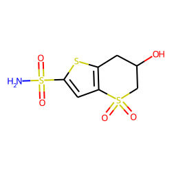 6-hydroxy-4,4-dioxo-6,7-dihydro-5H-thieno[4,5-b]thiopyran-2-sulfonamide