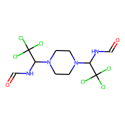 N-[2,2,2-trichloro-1-[4-(2,2,2-trichloro-1-formamidoethyl)piperazin-1-yl]ethyl]formamide