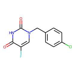 1-[(4-chlorophenyl)methyl]-5-fluoropyrimidine-2,4-dione