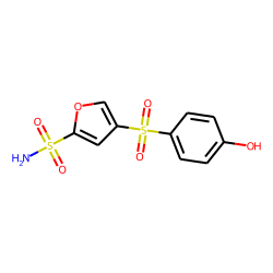 4-(4-hydroxyphenyl)sulfonylfuran-2-sulfonamide