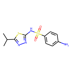 4-amino-N-(5-propan-2-yl-1,3,4-thiadiazol-2-yl)benzenesulfonamide