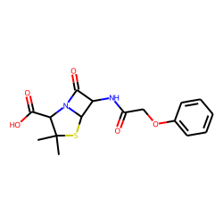 3,3-dimethyl-7-oxo-6-[[2-(phenoxy)acetyl]amino]-4-thia-1-azabicyclo[3.2.0]heptane-2-carboxylic acid
