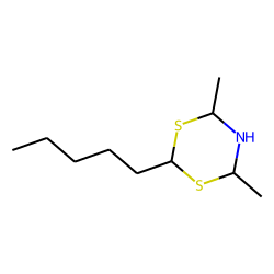 1,3,5-Dithiazine, perhydro-4,6-dimethyl-2-pentyl