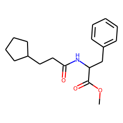 l-Phenylalanine, N-(3-cyclopentylpropionyl)-, methyl ester