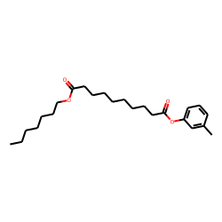 Sebacic acid, heptyl 3-methylphenyl ester