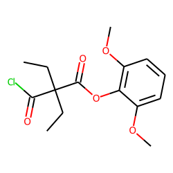 Diethylmalonic acid, monochloride, 2,6-dimethoxyphenyl ester