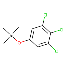 Phenol, 3,4,5-trichloro, TMS