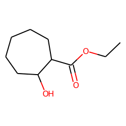 2-Hydroxy-cycloheptanecarboxylic acid ethyl ester, cis